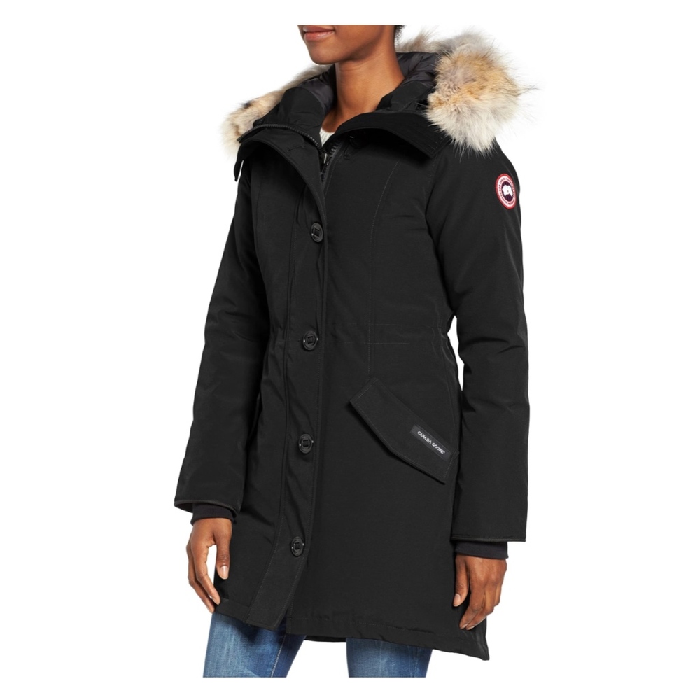 Canada Goose Rossclair Coyote Fur Trim Down Parka